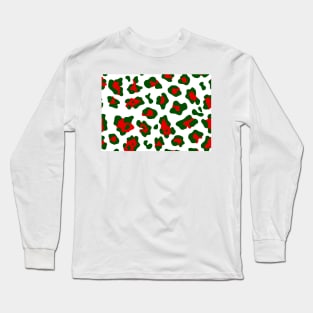 christmas leopard print Long Sleeve T-Shirt